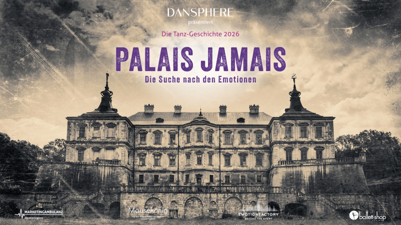 In einer vergangenen, zeitlosen Welt existierte das prächtige und zugleich unheimliche Palais Jamais, ein Palast, der einst von den Emotionen selbst geschaffen wurde. Diese Emotionen – Liebe, Freude, Trauer, Wut, Hoffnung und Angst – lebten im Einklang und gaben dem Palast seine lebendige Energie. Doch durch ein Missverständnis zerstritten sich die Emotionen und verliessen den Palast, wodurch er in eine trügerische, gefühllose Stille verfiel… können die Emotionen ihren Zwist beiseite legen und wieder gemeinsam in den Palast einziehen? PALAIS JAMAIS wird düsterer, emotionaler, tiefer und lässt die Emotionen hochschaukeln. Nicht nur auf der Bühne...